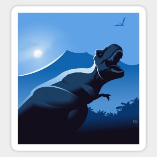 T-Rex moonlight Sticker